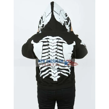 Tory Nichols Cobra Kai S03 Skeleton Black Jacket