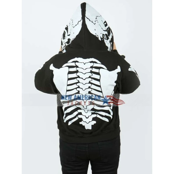Tory Nichols Cobra Kai S03 Skeleton Black Jacket