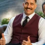 Travis Kelce Happy Gilmore 2 Stylish Maroon Vest