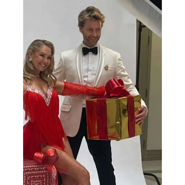 Trent Whiddon Christmas in the Ballroom White Blazer