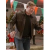 Trevor Donovan Nostalgic Christmas Brown Leather Jacket