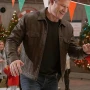 Trevor Donovan Nostalgic Christmas Brown Leather Jacket