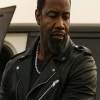 Trouble Man 2025 Michael Jai Leather Jacket