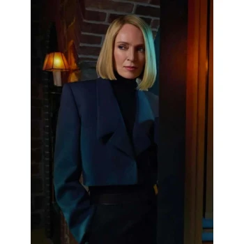 Uma Thurman Dexter Resurrection Cropped Blazer