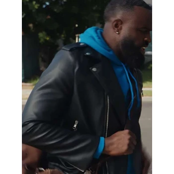 Unexpected Christmas Terrence Terrell Black Leather Jacket