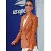 US Open 2025 Jessica Alba Leather Blazer