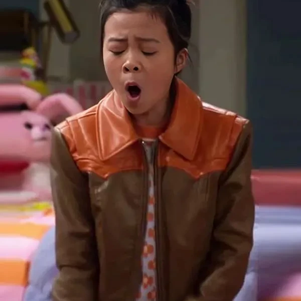 Jiwon Lee Vampirina Teenage Vampire Brown Leather Jacket