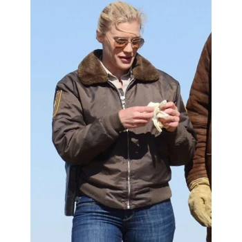 Victoria Moretti Longmire Shearling Bomber Jacket Victoria Moretti Longmire Shearling Bomber Jacket