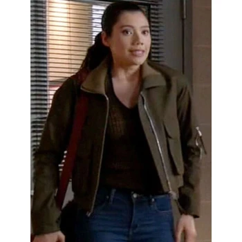 Violet Mikami Chicago Fire S14 Green Cotton Jacket
