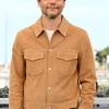 Wagner Moura The Secret Agent Brown Suede Leather Jacket
