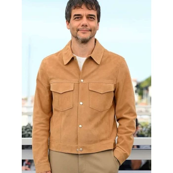 Wagner Moura The Secret Agent Brown Suede Leather Jacket Wagner Moura The Secret Agent Brown Suede Leather Jacket
