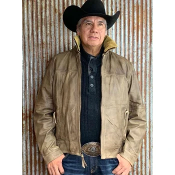 Walt Longmire Brown Leather Jacket Walt Longmire Brown Leather Jacket