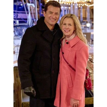 Wes Brown A Newport Christmas Black Wool Coat