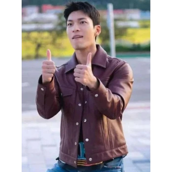 Wi Ha-joon Bad and Crazy Leather Jacket Wi Ha-joon Bad and Crazy Leather Jacket