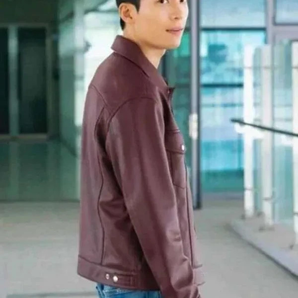 Wi Ha-joon Bad and Crazy Leather Jacket Wi Ha-joon Bad and Crazy Leather Jacket