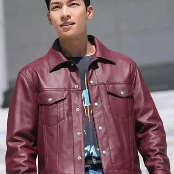 Wi Ha-joon Bad and Crazy Leather Jacket Wi Ha-joon Bad and Crazy Leather Jacket