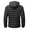 Winter Lightweight Black Puffer Hooded Jacket