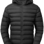Winter Lightweight Black Puffer Hooded Jacket
