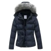 Women Black Puffer Hooded Warm Winter Jacket