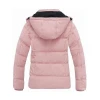 Women Black Puffer Jacket with Detachable Hood