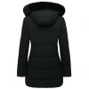 Women Black Puffer Parka Jacket
