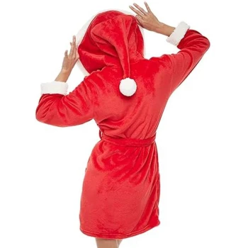 Women Christmas Hooded Robe