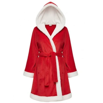 Women Christmas Hooded Robe