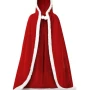 Women Hooded Red Velvet Santa Claus Cloak