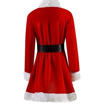 Women Red Santa Costume Coat