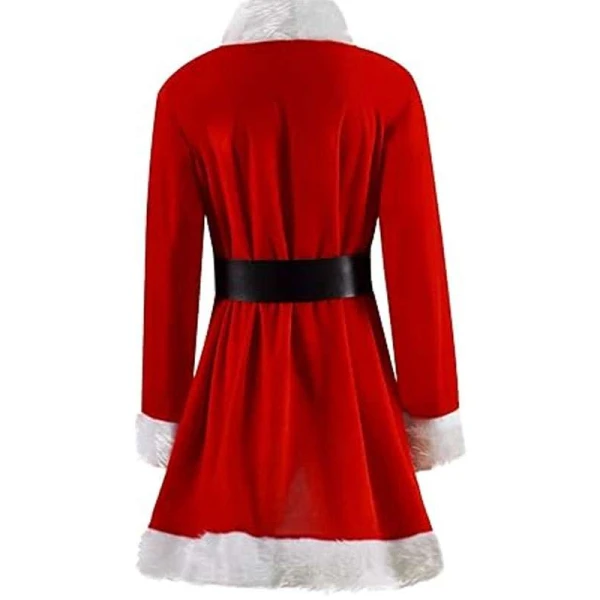 Women Red Santa Costume Coat