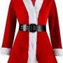 Women Red Santa Costume Coat