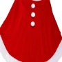 Women Red Santa Costume Poncho