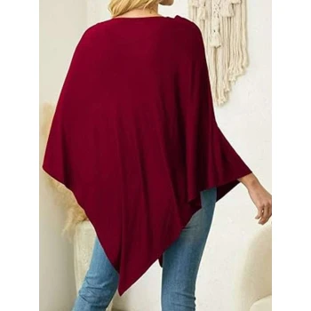 Women’s Asymmetric Poncho