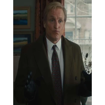 Woody Harrelson Ella McCay Wool Coat