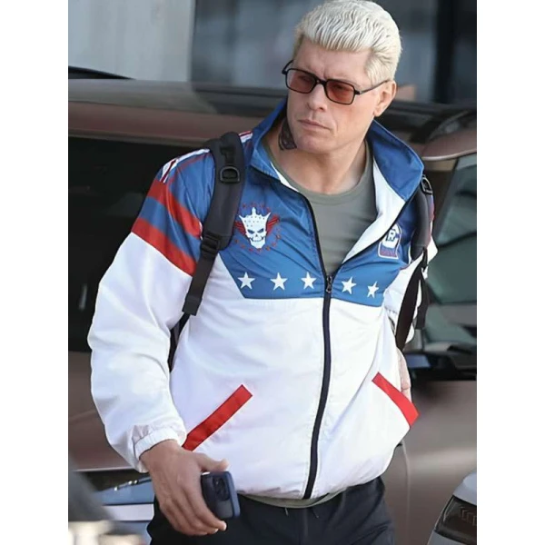 Wrestler Cody Rhodes Stars and Stripes Jacket