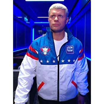 Wrestler Cody Rhodes Stars and Stripes Jacket