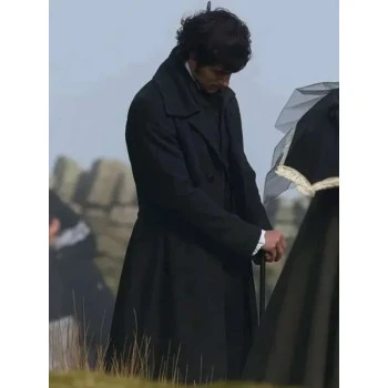 Wuthering Heights Jacob Elordi Black Wool Coat Wuthering Heights Jacob Elordi Black Wool Coat
