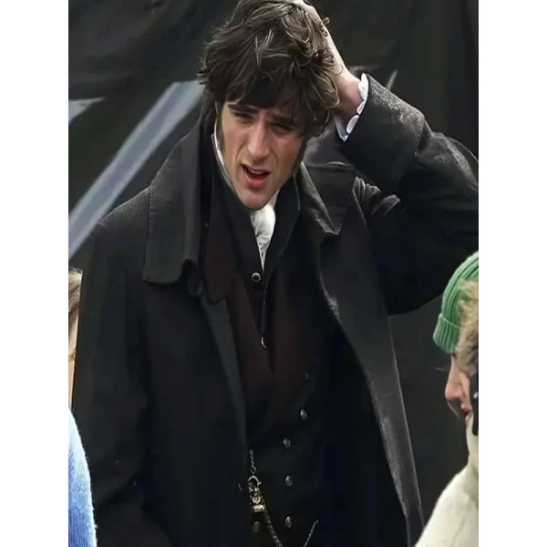 Wuthering Heights Jacob Elordi Black Wool Coat Wuthering Heights Jacob Elordi Black Wool Coat
