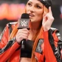 WWE Becky Lynch Red and Black Leather Jacket