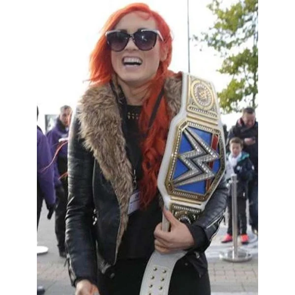 WWE Becky Lynch Shearling Leather Jacket