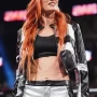Becky Lynch WWE Raw White and Black Zipper Leather Jacket