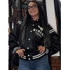 WWE Roxanne Perez Black Varsity Jacket