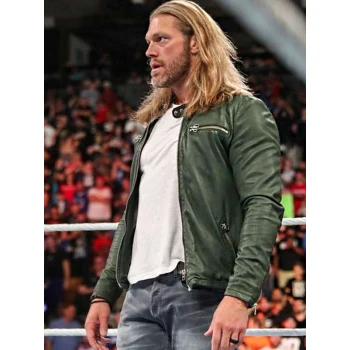 WWE Wrestler Edge Green Leather Jacket