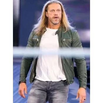 WWE Wrestler Edge Green Leather Jacket
