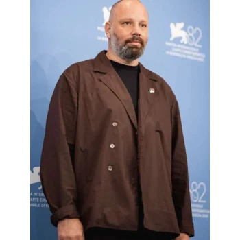 Yorgos Lanthimos Criterion Brown jacket Yorgos Lanthimos Criterion Brown jacket