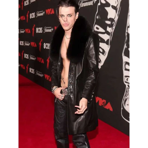 Yungblud MTV Awards 2025 Black Leather Coat Yungblud MTV Awards 2025 Black Leather Coat