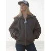 Zara Larsson Up Close Grey Hooded Jacket