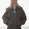 Zara Larsson Up Close Grey Hooded Jacket