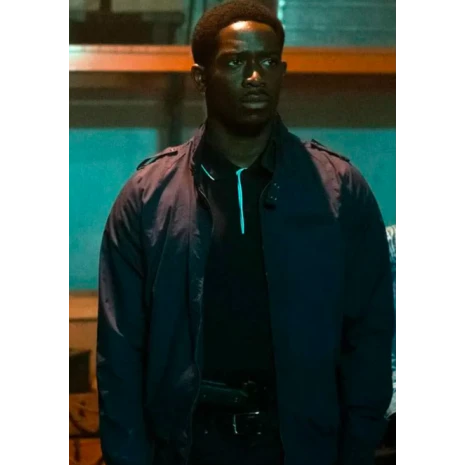 Damson Idris Snowfall Blue Jacket