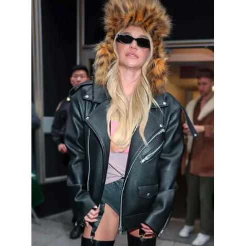 Kesha Black Leather Jacket